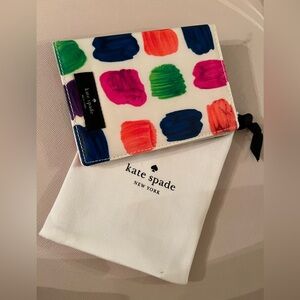 Kate Spade Multicolor Brushstroke passport cover